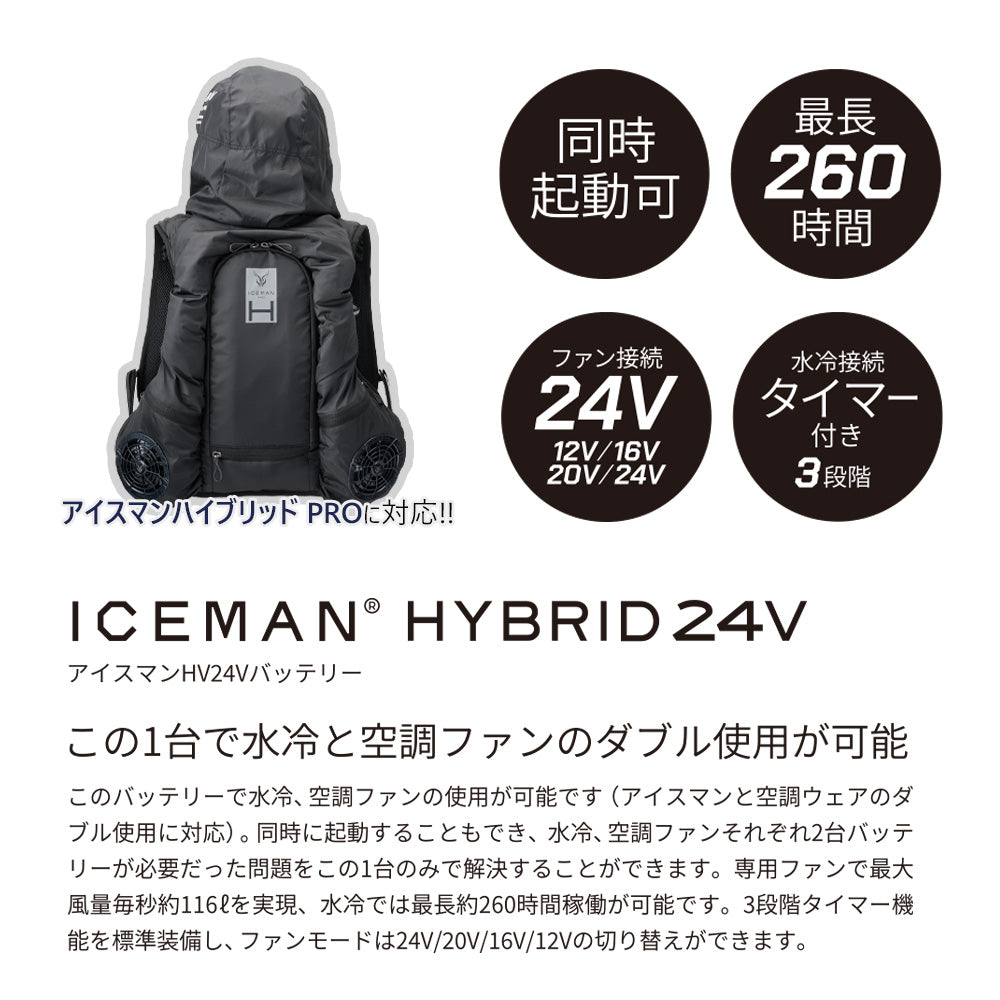 山真製鋸 アイスマン ハイブリッドPRO専用バッテリー HV24V