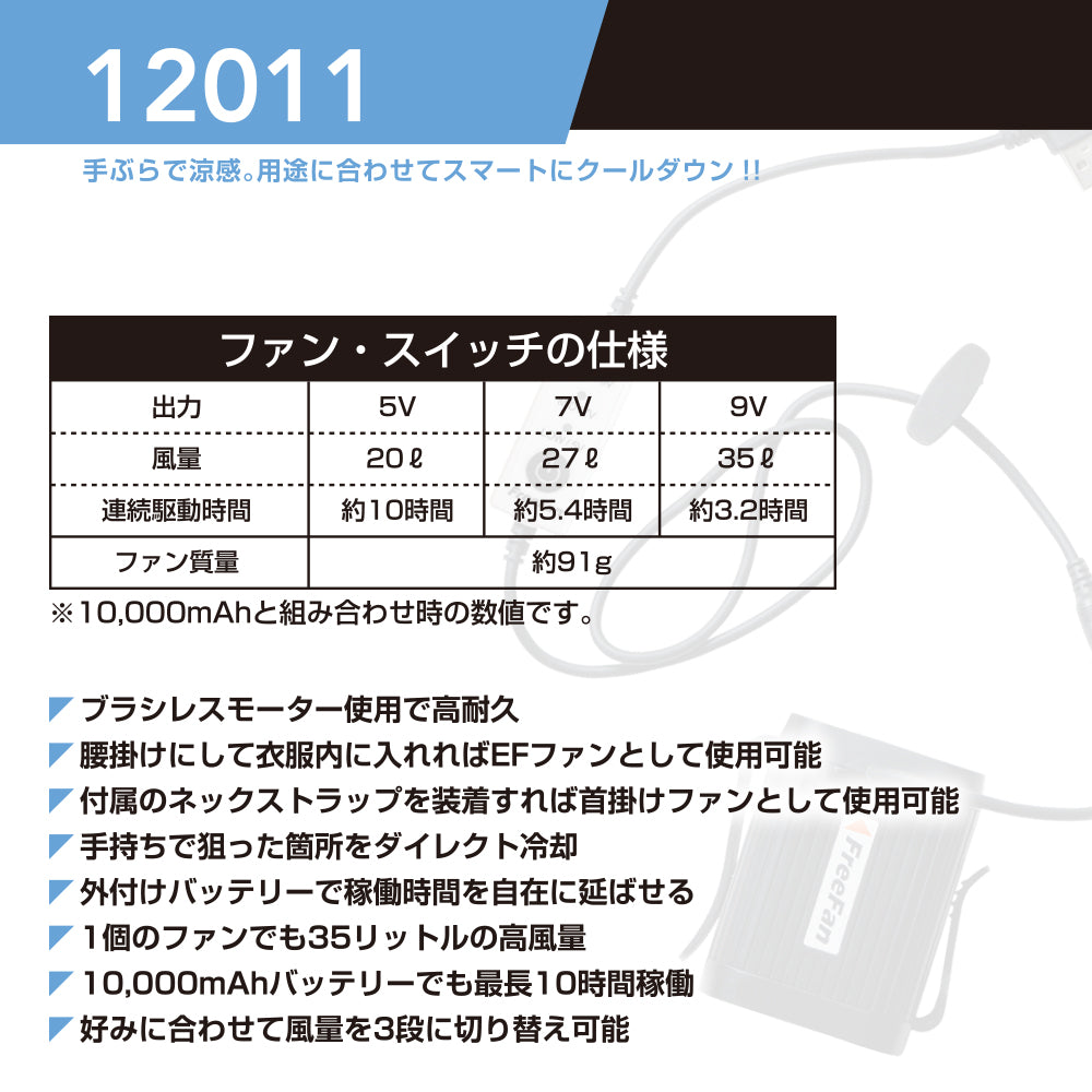 桑和 SOWA 2026 春夏 フリーファン ファン デバイス 12011